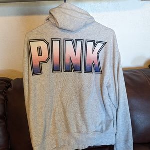 Pink Victoria's secret women's hooded jacket